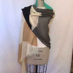 Kate Spade large wool scarf/wrap bow designs